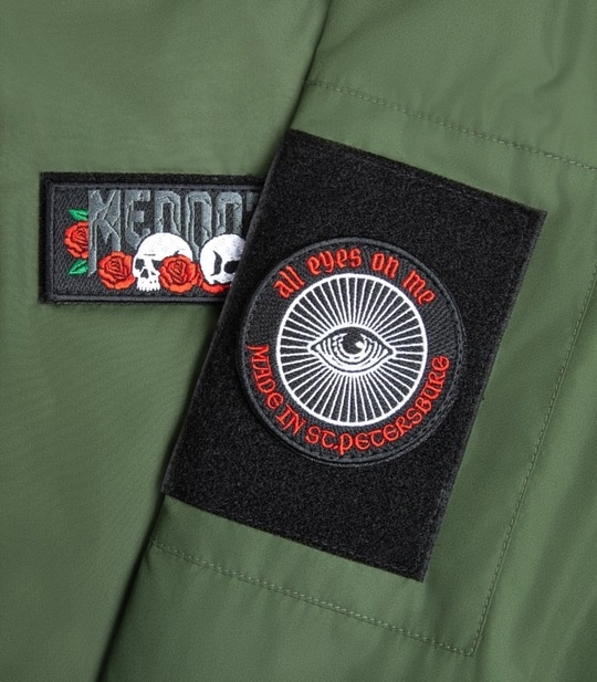 Бомбер MEDOOZA с патчами "Head"